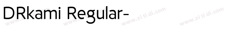DRkami Regular字体转换
